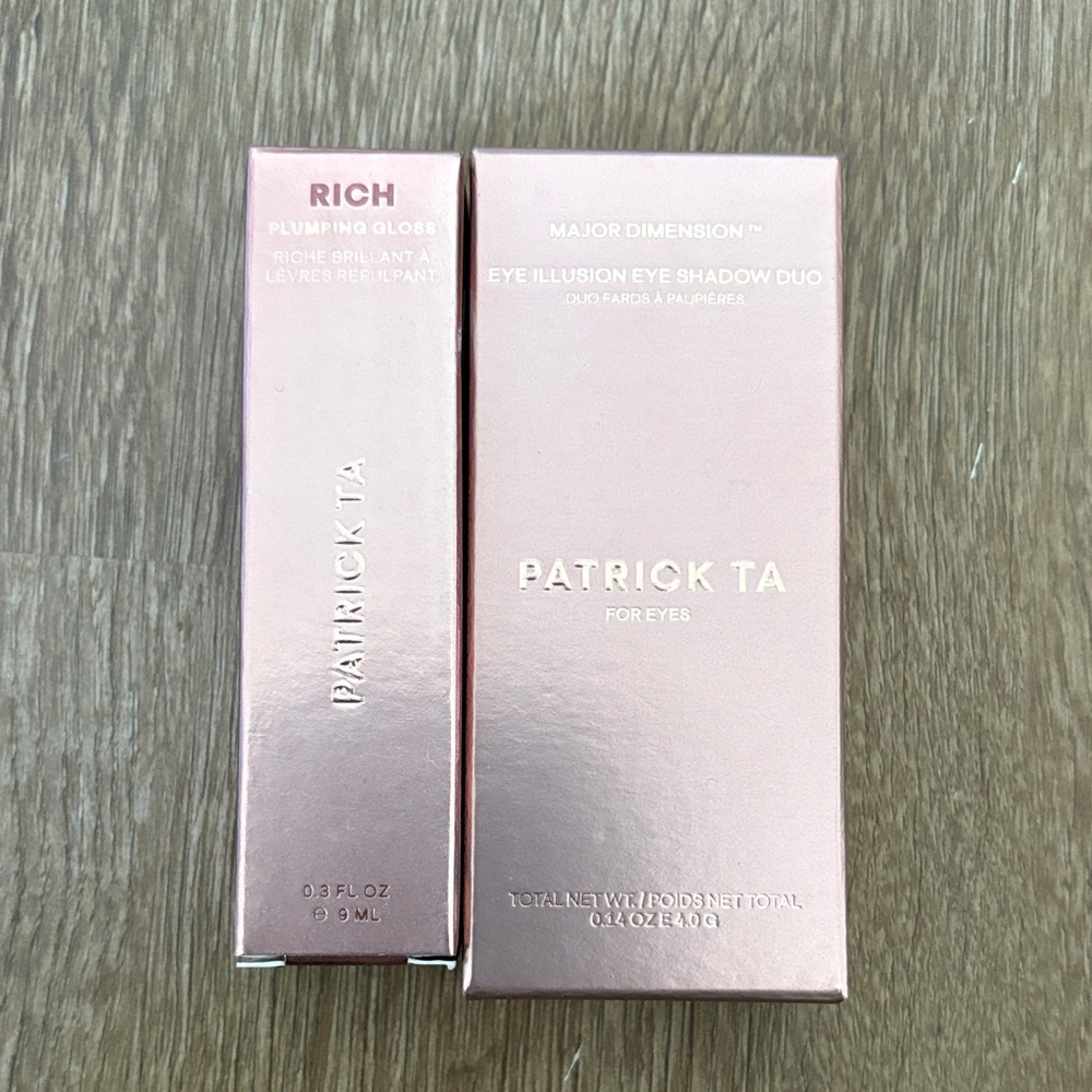 Patrick Ta Metallic Pink Eye Shadow and Lip Gloss